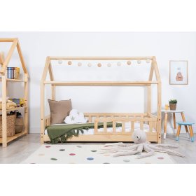 Kinderhausbett mit Barriere Tea - natur, Spokojny Sen