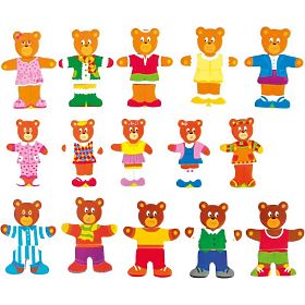 Anziehpuzzle Fröhliche Bärenfamilie