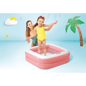 Aufblasbares Kinderplanschbecken 57100 Hellrosa - INTEX