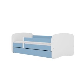 Kinderbett mit Barriere Ourbaby - blau-weiß