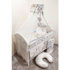 Baby-Bettwäsche-Set 135x100cm TRÄUMER - grau