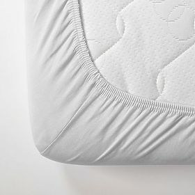 Baumwoll-Spannbettlaken 200x80 cm - weiß