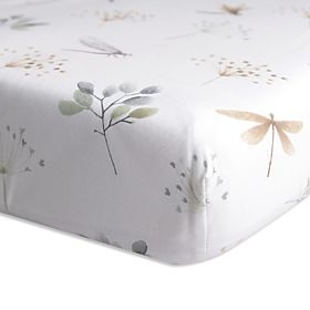 Baumwollspannbettlaken mit Gummizug - Libellen (140x70 cm)