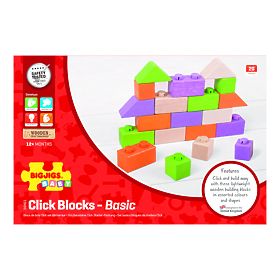 Bigjigs Baby Holz-Verbindungsbausteine Basisset, Bigjigs Toys