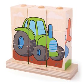 Bigjigs Baby Snap-on blockiert Transportmittel