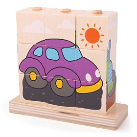 Bigjigs Baby Snap-on blockiert Transportmittel