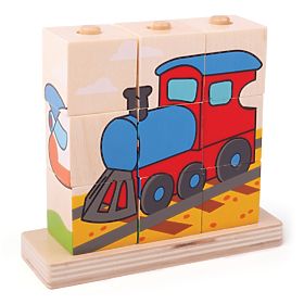 Bigjigs Baby Snap-on blockiert Transportmittel