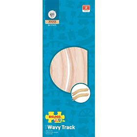 Bigjigs Rail Gebogene Schienen 22 cm 2 Stk