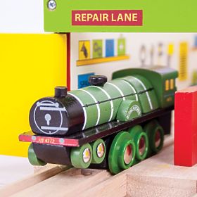 Bigjigs Rail Hölzerne Nachbildung der Flying Scotsman-Lokomotive