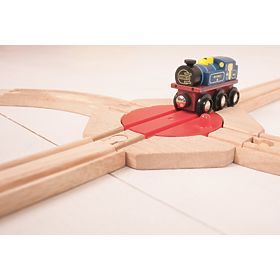 Bigjigs Rail Drehkreuz mit 4 Ausgängen