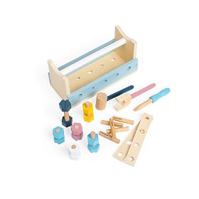 Bigjigs Toys 2-in-1 Werkzeugkasten, Bigjigs Toys