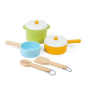 Bigjigs Toys 7-teiliges Kochgeschirr-Set, Bigjigs Toys