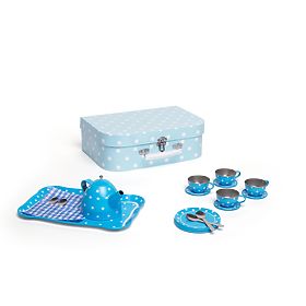Bigjigs Toys Blaues gepunktetes Tee-Set, Bigjigs Toys
