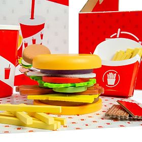 Bigjigs Toys Burger- und Pommes-Set