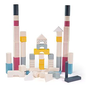 Bigjigs Toys Eimer mit 50 Bausteinen