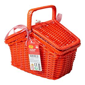 Bigjigs Toys Gepunktetes Teeset im Picknickkorb, Bigjigs Toys