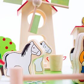 Bigjigs Toys Großer Holzbauernhof