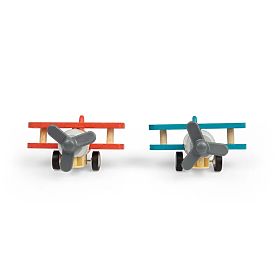 Bigjigs Toys Holz-Aufziehflugzeug Doppeldecker 1 Stk.