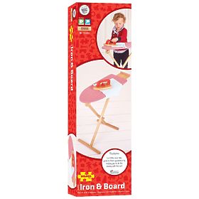 Bigjigs Toys Holz-Bügelbrett mit Bügeleisen