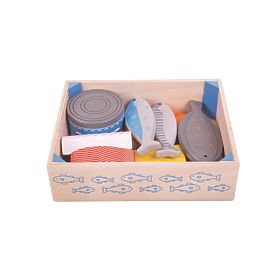Bigjigs Toys Holz-Meeresfrüchte in der Kiste, Bigjigs Toys