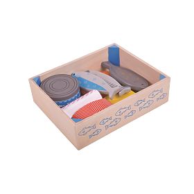 Bigjigs Toys Holz-Meeresfrüchte in der Kiste, Bigjigs Toys