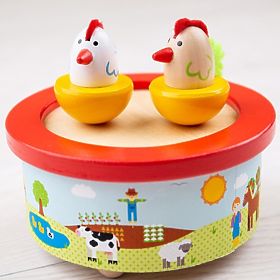 Bigjigs Toys Holz-Spieluhr Bauernhof, Bigjigs Toys