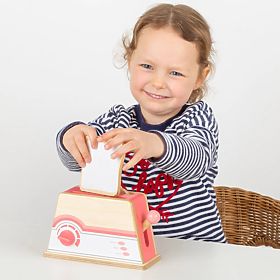 Bigjigs Toys Holztoaster rosa - beschädigte Verpackung