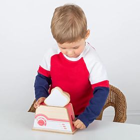 Bigjigs Toys Holztoaster rosa, Bigjigs Toys