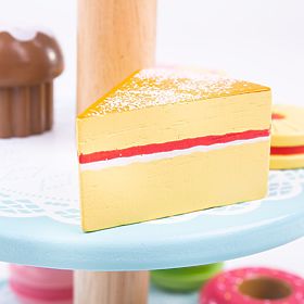 Bigjigs Toys Kuchenständer mit Törtchen, Bigjigs Toys