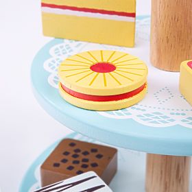 Bigjigs Toys Kuchenständer mit Törtchen, Bigjigs Toys