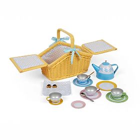 Bigjigs Toys Picknick-Set im Korb, Bigjigs Toys