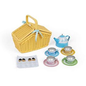 Bigjigs Toys Picknick-Set im Korb, Bigjigs Toys