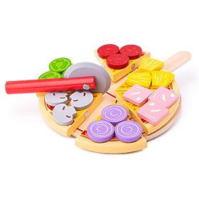 Bigjigs Toys Pizzaschneider aus Holz