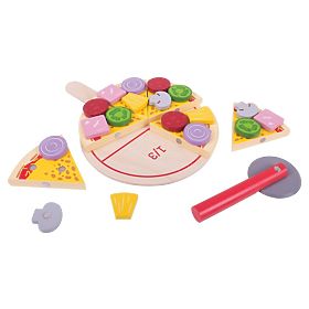 Bigjigs Toys Pizzaschneider aus Holz