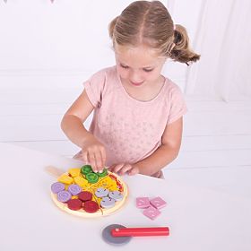 Bigjigs Toys Pizzaschneider aus Holz
