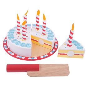 Bigjigs Toys Schneidbare Geburtstagstorte, Bigjigs Toys