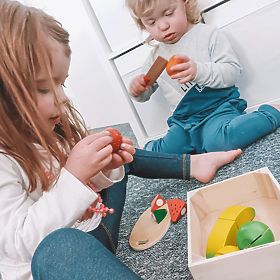 Bigjigs Toys Schneiden von Früchten in einer Kiste