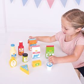 Bigjigs Toys Set frischer Lebensmittel, Bigjigs Toys