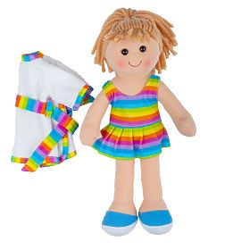 Bigjigs Toys Stoffpuppe Michelle 34 cm