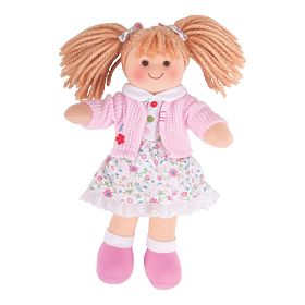Bigjigs Toys Stoffpuppe Poppy 28 cm, Bigjigs Toys