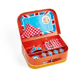 Bigjigs Toys Teeservice im Koffer London