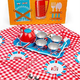 Bigjigs Toys Teeservice im Koffer London, Bigjigs Toys