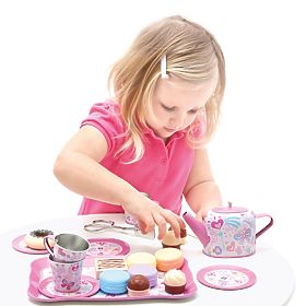 Bino Kinder-Teeset und Gebäckständer, Bino