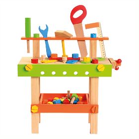 Bino Kinder-Werkbank mit Werkzeug