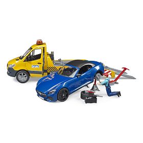 Bruder Abschleppwagen MB Sprinter mit Sportwagen