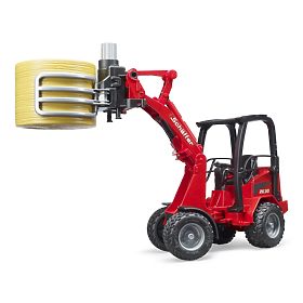 Bruder Frontlader Schäffer mit Ballengreifer