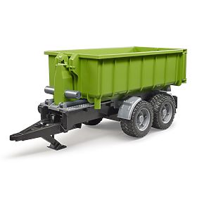 Bruder Grüner Wagen mit Abrollcontainer Maßstab: 1:16