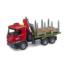 Bruder Holztransporter mit Hydraulikarm MB Arocs