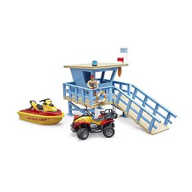 Bruder Küstenwachturm mit Quad, Jetski und Rettungsschwimmer