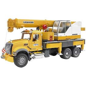 Bruder LKW MACK Granite Kran LIEBHERR, Bruder